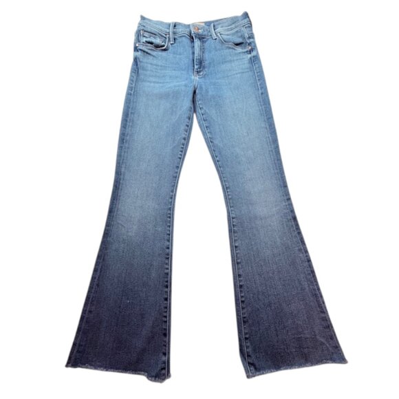 Mother The Weekender Fray Flare Leg Jeans in Groovy Kind of Love Size 27 - Picture 10 of 11